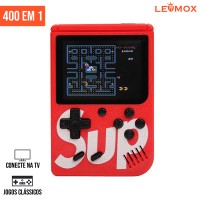 Mini Game Portátil 400 Jogos LEY-238 Lehmox - Vermelho